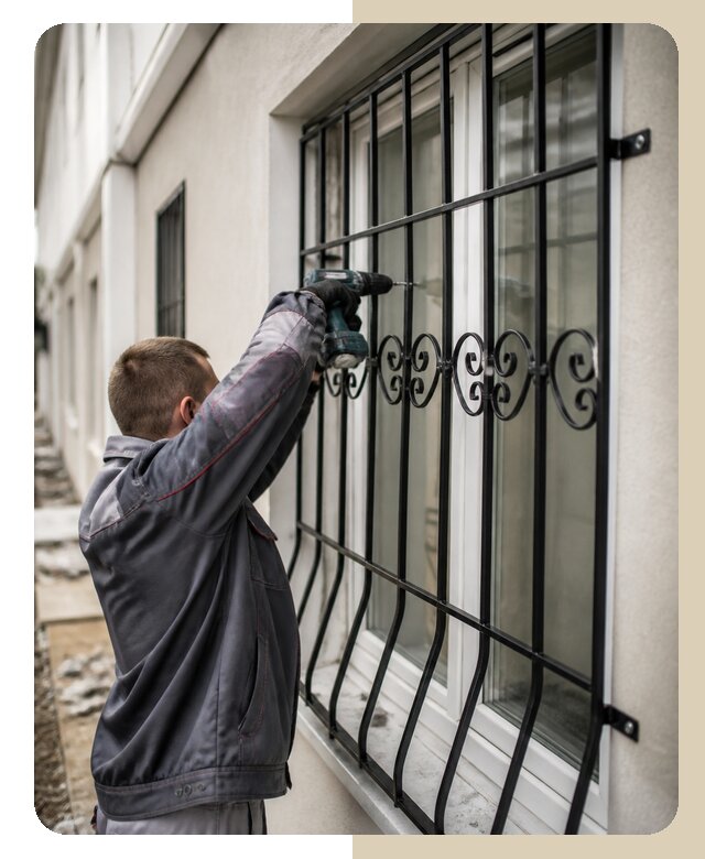 Установка решеток на окно в Усинске по цене от 4607 р. | ДвериЛегко-Снс